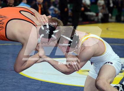 Thumbnail 2 in NYSPHSAA Wrestling Championships (Div.2 - 152 lb. Champ) photogallery.