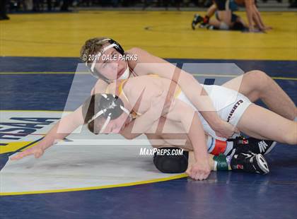 Thumbnail 3 in NYSPHSAA Wrestling Championships (Div.2 - 152 lb. Champ) photogallery.