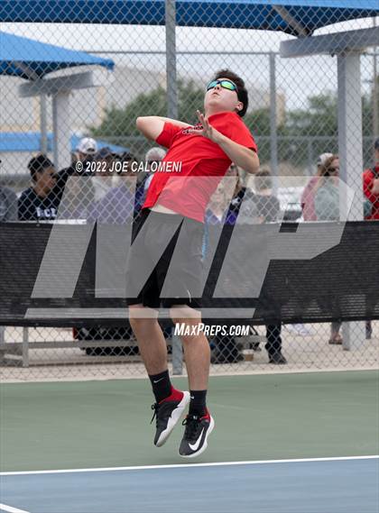 Thumbnail 1 in Independence vs Wichita Falls (UIL 5A Mixed Doubles State Quarterfinal) photogallery.