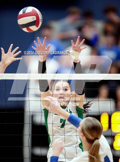 Thumbnail 3 in Hebron vs Southlake Carroll(UIL 6A Volleyball Regional Semi-final Division 2) photogallery.