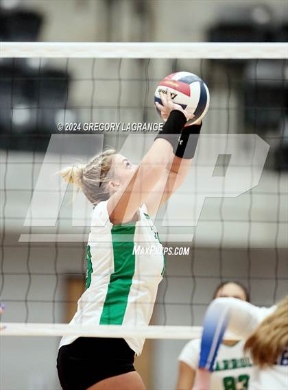 Thumbnail 3 in Hebron vs Southlake Carroll(UIL 6A Volleyball Regional Semi-final Division 2) photogallery.