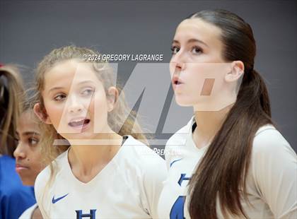 Thumbnail 1 in Hebron vs Southlake Carroll(UIL 6A Volleyball Regional Semi-final Division 2) photogallery.