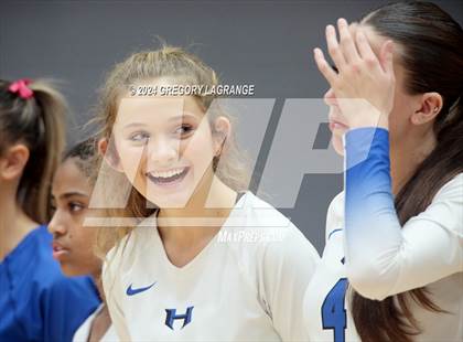 Thumbnail 3 in Hebron vs Southlake Carroll(UIL 6A Volleyball Regional Semi-final Division 2) photogallery.