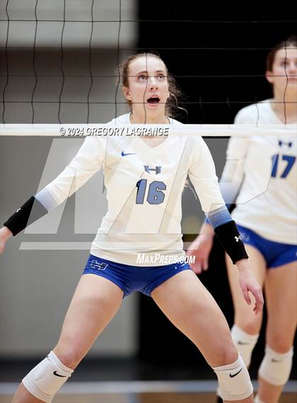 Thumbnail 3 in Hebron vs Southlake Carroll(UIL 6A Volleyball Regional Semi-final Division 2) photogallery.