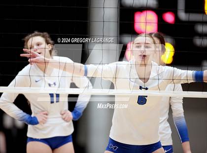 Thumbnail 2 in Hebron vs Southlake Carroll(UIL 6A Volleyball Regional Semi-final Division 2) photogallery.
