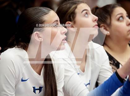 Thumbnail 3 in Hebron vs Southlake Carroll(UIL 6A Volleyball Regional Semi-final Division 2) photogallery.