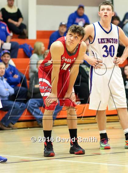 Thumbnail 1 in Lexington vs Carrollton (I-70 vs. MRVC East Challenge Tournament) photogallery.