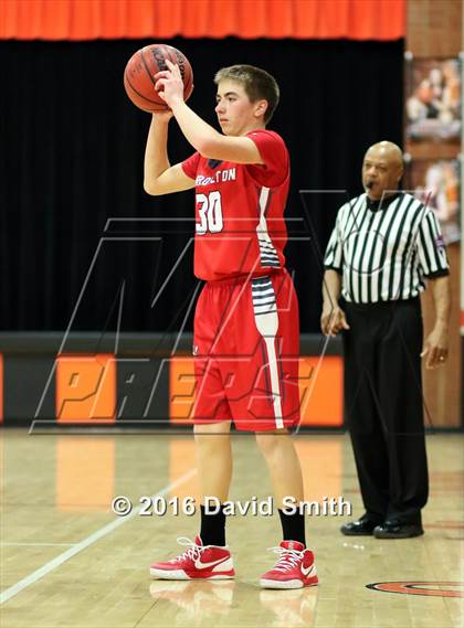 Thumbnail 2 in Lexington vs Carrollton (I-70 vs. MRVC East Challenge Tournament) photogallery.