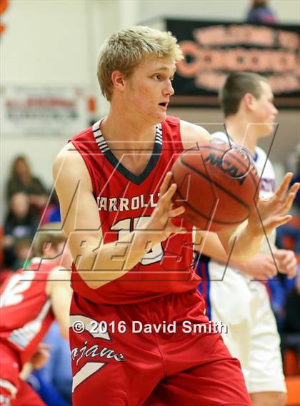 Thumbnail 1 in Lexington vs Carrollton (I-70 vs. MRVC East Challenge Tournament) photogallery.