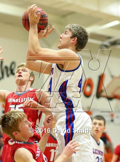 Thumbnail 1 in Lexington vs Carrollton (I-70 vs. MRVC East Challenge Tournament) photogallery.