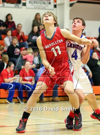 Thumbnail 1 in Lexington vs Carrollton (I-70 vs. MRVC East Challenge Tournament) photogallery.