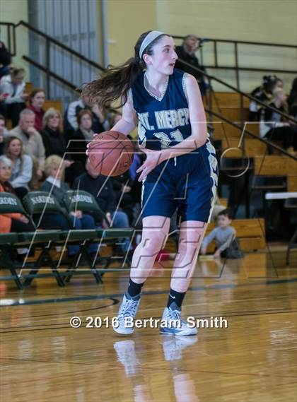 Thumbnail 2 in Cardinal O'Hara vs. Mount Mercy Academy (Monsignor Martin Class A Semifinal) photogallery.