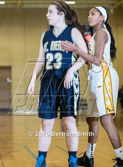 Thumbnail 3 in Cardinal O'Hara vs. Mount Mercy Academy (Monsignor Martin Class A Semifinal) photogallery.