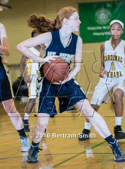Thumbnail 1 in Cardinal O'Hara vs. Mount Mercy Academy (Monsignor Martin Class A Semifinal) photogallery.