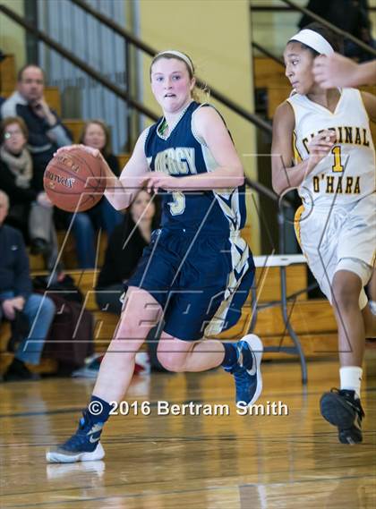 Thumbnail 1 in Cardinal O'Hara vs. Mount Mercy Academy (Monsignor Martin Class A Semifinal) photogallery.