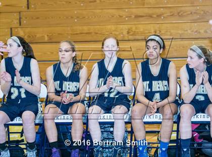 Thumbnail 3 in Cardinal O'Hara vs. Mount Mercy Academy (Monsignor Martin Class A Semifinal) photogallery.