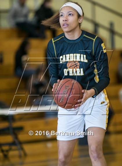 Thumbnail 3 in Cardinal O'Hara vs. Mount Mercy Academy (Monsignor Martin Class A Semifinal) photogallery.