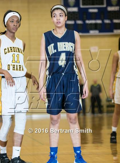 Thumbnail 1 in Cardinal O'Hara vs. Mount Mercy Academy (Monsignor Martin Class A Semifinal) photogallery.