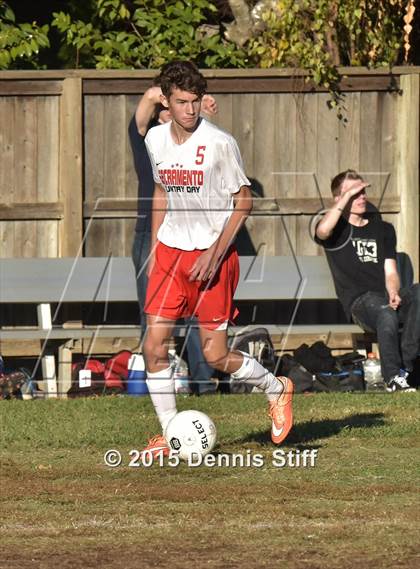 Thumbnail 2 in Trinity Prep @ Sacramento Country Day (CIF SJS Playoff) photogallery.