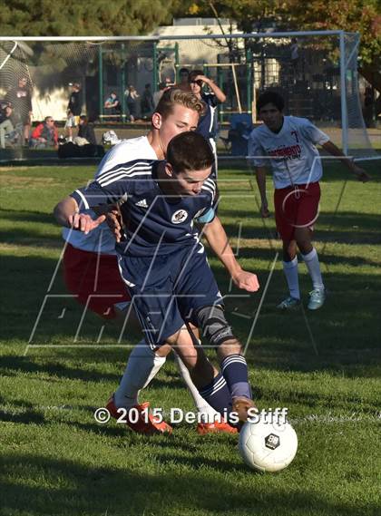Thumbnail 1 in Trinity Prep @ Sacramento Country Day (CIF SJS Playoff) photogallery.