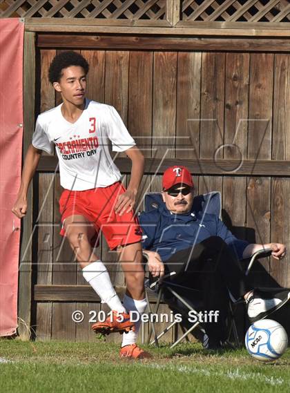 Thumbnail 1 in Trinity Prep @ Sacramento Country Day (CIF SJS Playoff) photogallery.