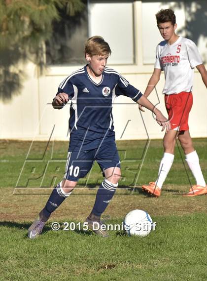 Thumbnail 2 in Trinity Prep @ Sacramento Country Day (CIF SJS Playoff) photogallery.