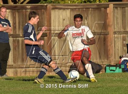 Thumbnail 1 in Trinity Prep @ Sacramento Country Day (CIF SJS Playoff) photogallery.
