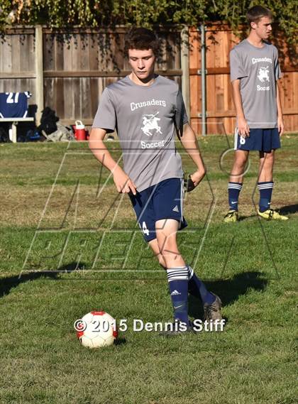 Thumbnail 1 in Trinity Prep @ Sacramento Country Day (CIF SJS Playoff) photogallery.