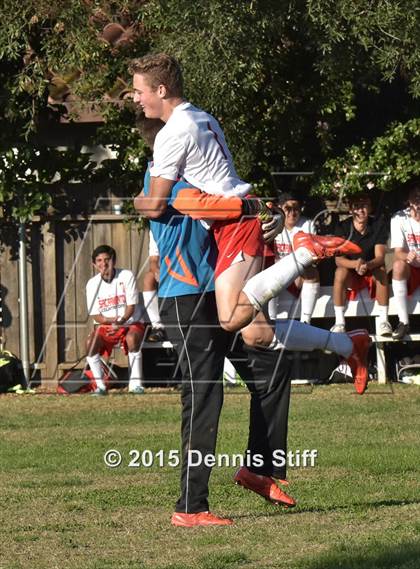 Thumbnail 2 in Trinity Prep @ Sacramento Country Day (CIF SJS Playoff) photogallery.