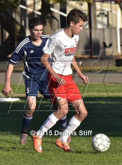 Thumbnail 1 in Trinity Prep @ Sacramento Country Day (CIF SJS Playoff) photogallery.