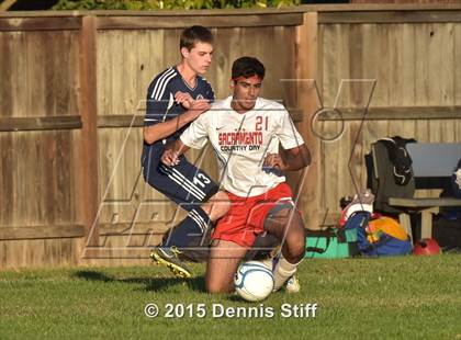 Thumbnail 3 in Trinity Prep @ Sacramento Country Day (CIF SJS Playoff) photogallery.