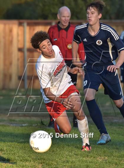 Thumbnail 1 in Trinity Prep @ Sacramento Country Day (CIF SJS Playoff) photogallery.