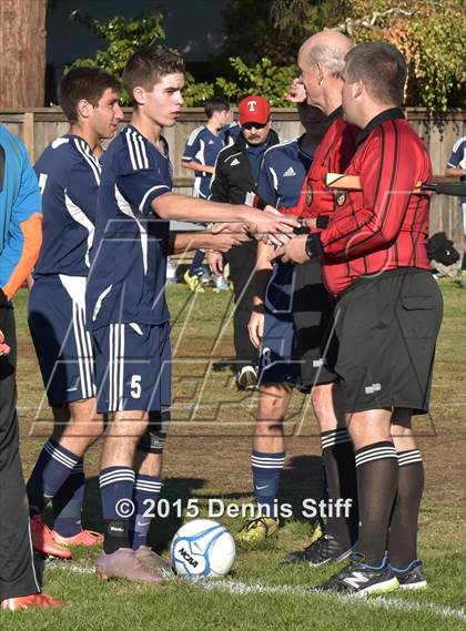 Thumbnail 1 in Trinity Prep @ Sacramento Country Day (CIF SJS Playoff) photogallery.