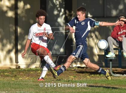Thumbnail 3 in Trinity Prep @ Sacramento Country Day (CIF SJS Playoff) photogallery.