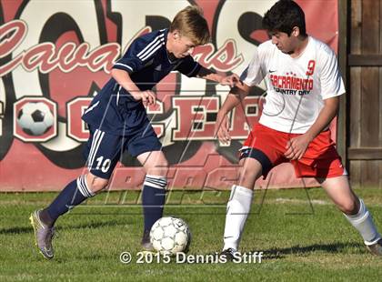 Thumbnail 3 in Trinity Prep @ Sacramento Country Day (CIF SJS Playoff) photogallery.