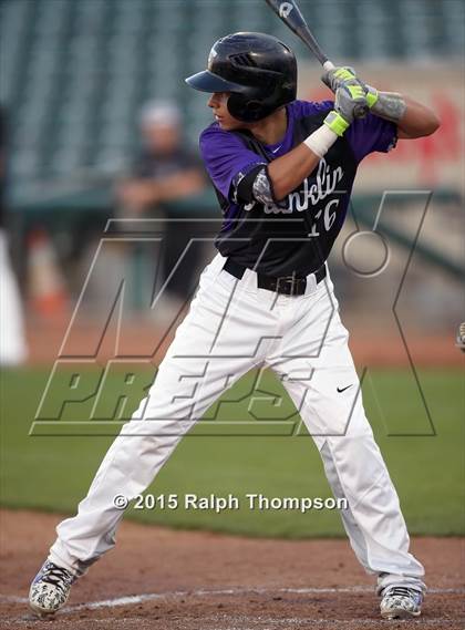 Thumbnail 1 in Franklin vs. Capital Christian @ Raley Field photogallery.