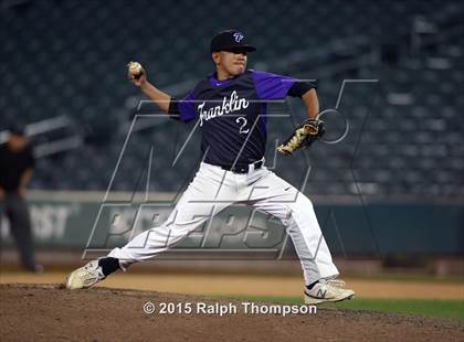 Thumbnail 1 in Franklin vs. Capital Christian @ Raley Field photogallery.
