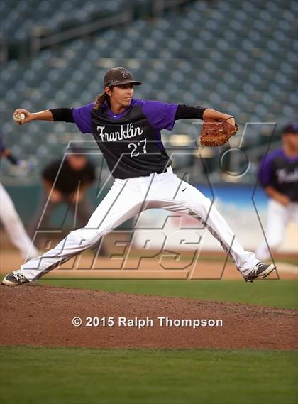 Thumbnail 3 in Franklin vs. Capital Christian @ Raley Field photogallery.