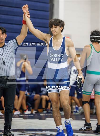 Thumbnail 1 in Spring Valley 2 vs. Rancho (Spring Valley Duals Final Round 3) photogallery.