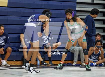 Thumbnail 3 in Spring Valley 2 vs. Rancho (Spring Valley Duals Final Round 3) photogallery.