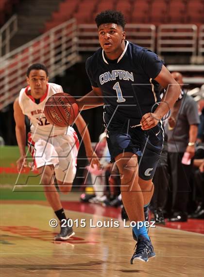 Thumbnail 1 in Redlands East Valley vs. Compton (CIF SS 2A Final) photogallery.