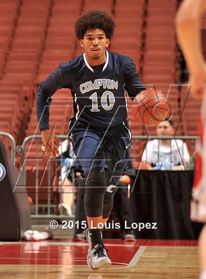 Thumbnail 1 in Redlands East Valley vs. Compton (CIF SS 2A Final) photogallery.