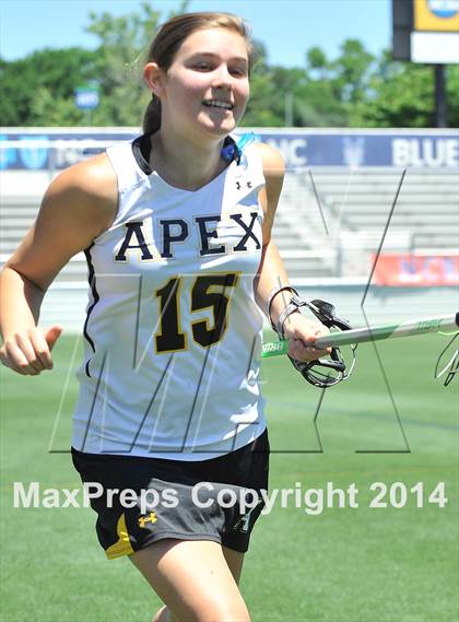 Thumbnail 2 in Apex vs. Charlotte Catholic (NCHSAA 4A Final) photogallery.