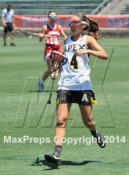 Thumbnail 2 in Apex vs. Charlotte Catholic (NCHSAA 4A Final) photogallery.