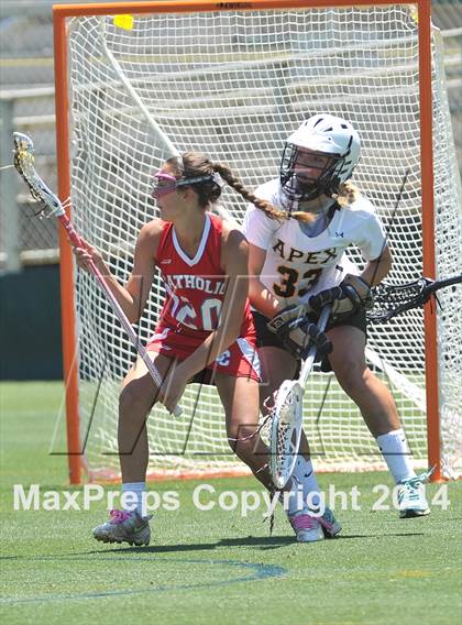 Thumbnail 3 in Apex vs. Charlotte Catholic (NCHSAA 4A Final) photogallery.