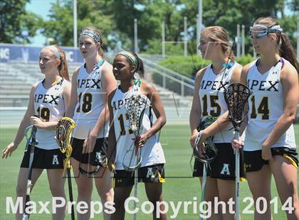 Thumbnail 2 in Apex vs. Charlotte Catholic (NCHSAA 4A Final) photogallery.