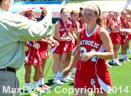 Thumbnail 2 in Apex vs. Charlotte Catholic (NCHSAA 4A Final) photogallery.