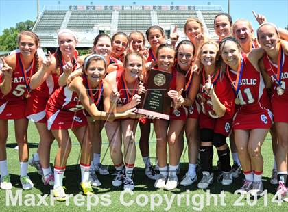 Thumbnail 2 in Apex vs. Charlotte Catholic (NCHSAA 4A Final) photogallery.
