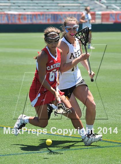 Thumbnail 3 in Apex vs. Charlotte Catholic (NCHSAA 4A Final) photogallery.