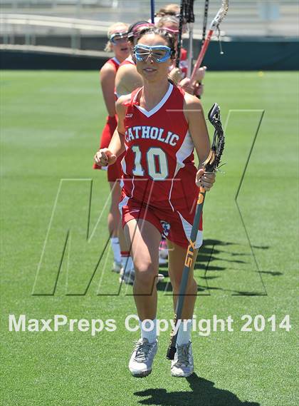 Thumbnail 2 in Apex vs. Charlotte Catholic (NCHSAA 4A Final) photogallery.